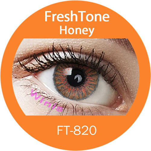 FreshTone® Honey color cosmetic lens