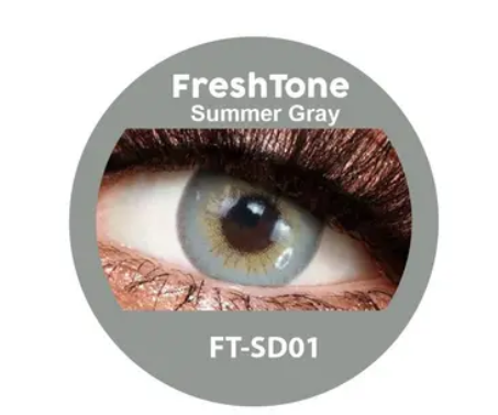 Lentes de contacto de color gris muñeca de verano FreshTone®
