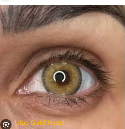 FreshTone® lilac gold hazel color contacts